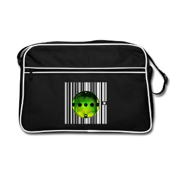 SPOT - HÉROS - Sac Retro - noir/blanc - Devant