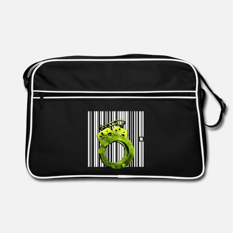 SPOT - STATUT - Sac Retro - noir/blanc
