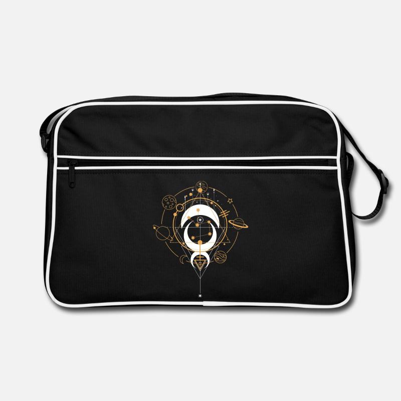 Cosmic Geometry Orbital Emblem Retro Bag