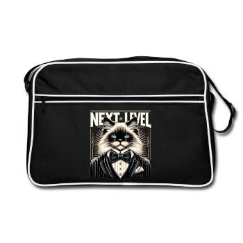 Sacred Birman Cat Birman Cat Tuxedo Gift - Retro Bag - black/white - Front
