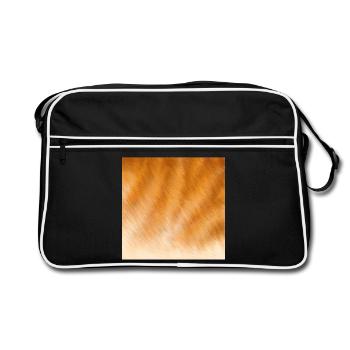 Red cat fur - Retro Bag - black/white - Front