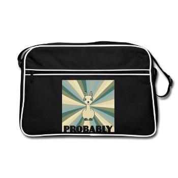 Alpaca - Retro Bag - black/white - Front