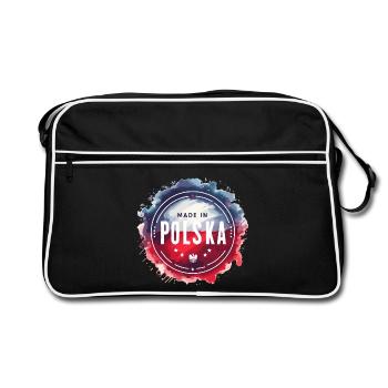 Made in Polska Poland Polish Red White Gift - Retro Bag - black/white - Front