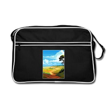 Suffolk Coast Heaths Travel Poster Souvenir WPA - Retro Bag - black/white - Front