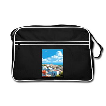 Rabat Maroc Affiche de voyage Peinture Souvenir WPA - Sac Retro - noir/blanc - Devant