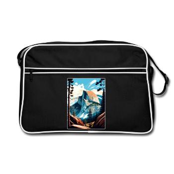 Yosemite Glacier Point Californie Affiche de voyage - Sac Retro - noir/blanc - Devant