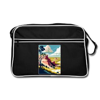Theodore Roosevelt National Park Travel Poster WPA - Retro Bag - black/white - Front