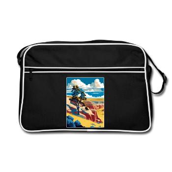 Theodore Roosevelt National Park Travel Poster WPA - Retro Bag - black/white - Front