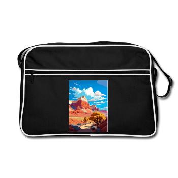 Affiche de voyage souvenir du parc national de Capitol Reef - Sac Retro - noir/blanc - Devant