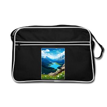 Parc national Banff Canada Affiche de voyage souvenir - Sac Retro - noir/blanc - Devant