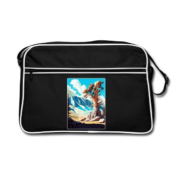 Great Basin National Park Travel Poster Souvenir - Retro Bag - black/white - Front