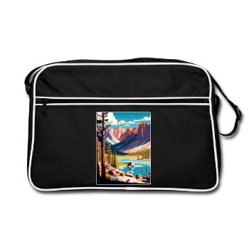 Great Basin National Park Travel Poster Souvenir - Retro Bag - black/white - Front