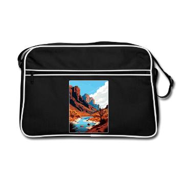Big Bend National Park Travel Poster Souvenir WPA - Retro Bag - black/white - Front