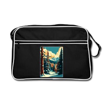 Beaver Creek Ski Voyage Affiche Peinture Souvenir WPA - Sac Retro - noir/blanc - Devant