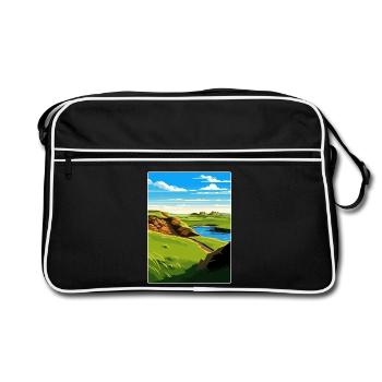 St Andrews Golf Course Scotland Andrew Travel Card - Retro Bag - black/white - Front