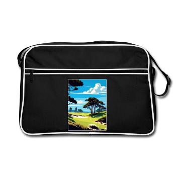 Spyglass Hill Golf Course Affiche de voyage souvenir - Sac Retro - noir/blanc - Devant