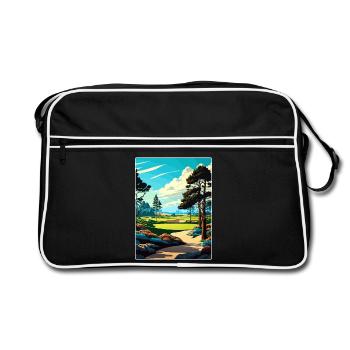 Affiche de voyage du parcours de golf de Poppy Hills Souvenir WPA - Sac Retro - noir/blanc - Devant