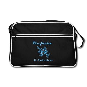 Bluebell la fleur magique - Sac Retro - noir/blanc - Devant