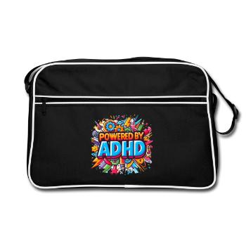 ADHD - Retro Bag - black/white - Front