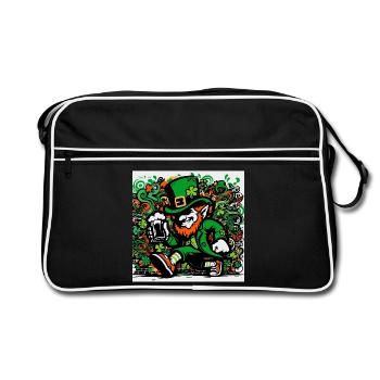 Leprechaun Ireland - Retro Bag - black/white - Front