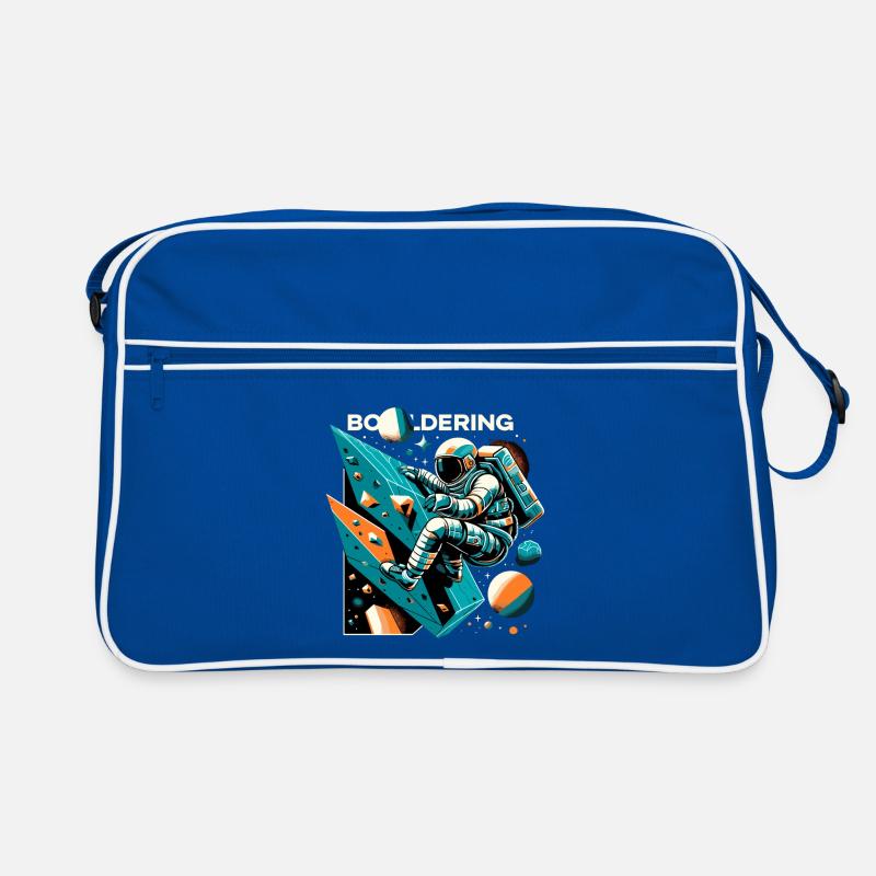 Bouldering Astronaut Spaceman Gift Retro Bag