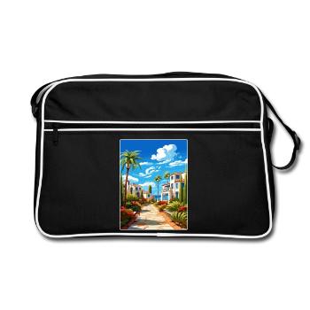Costa Del Sol Spain Vintage Travel Poster Souvenir - Retro Bag - black/white - Front
