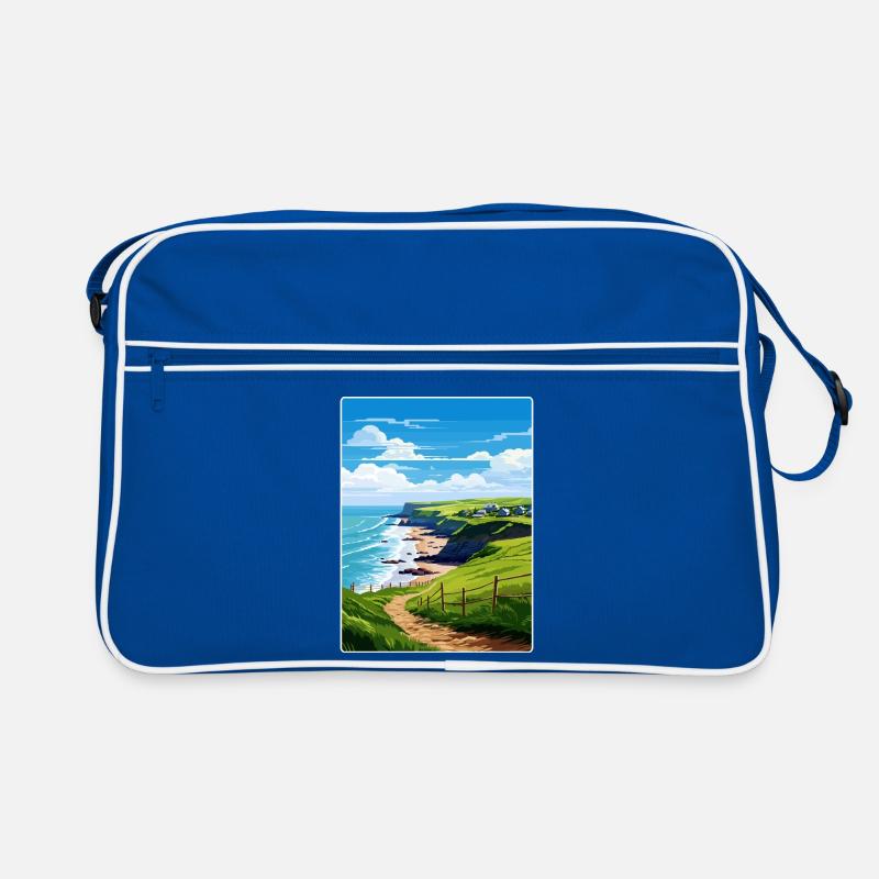 Crackington Haven Cornouailles Angleterre Affiche de voyage Sac Retro