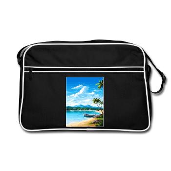 Ko Samui Thailand Thai Reise Poster Souvenir WPA - Retro Tasche - Schwarz/Weiß - Vorne