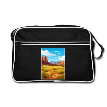 Big Bend National Park Travel Poster Souvenir WPA - Retro Bag - black/white - Front