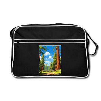 Parc national de Sequoia Californie Affiche de voyage WPA - Sac Retro - noir/blanc - Devant