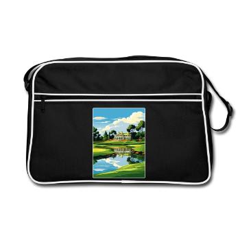 Augusta Golf Course Vintage Voyage Poster Souvenir - Sac Retro - noir/blanc - Devant