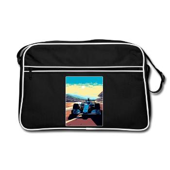 Yeongam Circuit Motorsport Rennen Südkorea Reisen - Retro Tasche - Schwarz/Weiß - Vorne