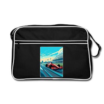 Sepang Circuit Motorsport Rennen Malaysia Reisen WPA - Retro Tasche - Schwarz/Weiß - Vorne