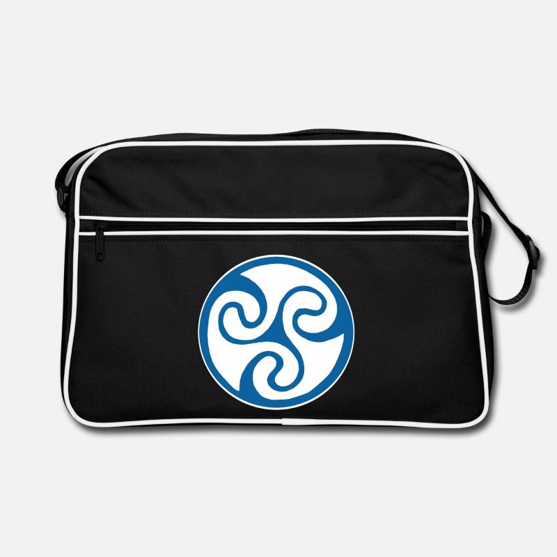 Blue Celtic symbol Retro Bag