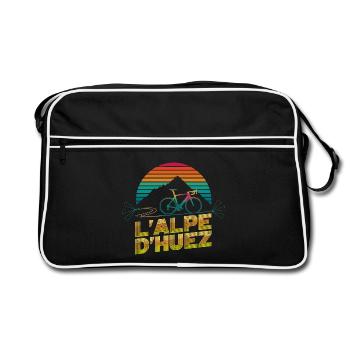 L’Alpe d’Huez Retro Cycling - Sac Retro - noir/blanc - Devant