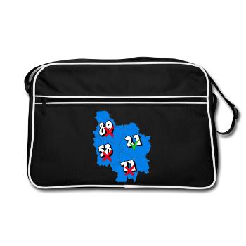 Région Bourgogne - Sac Retro - noir/blanc - Devant
