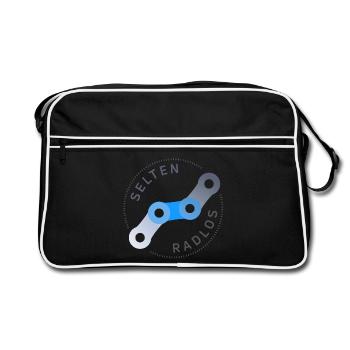 selten radlos fahrrad kette - Retro Tasche - Schwarz/Weiß - Vorne