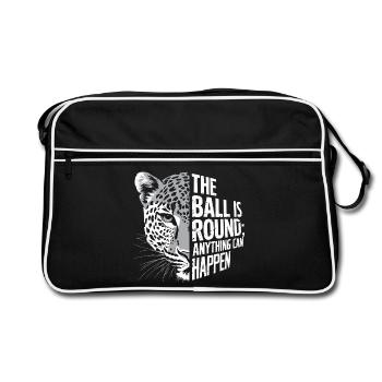 La boule est ronde léopard - Sac Retro - noir/blanc - Devant