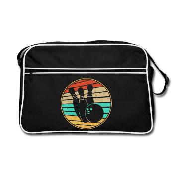 Bowling Retro - Retro Bag - black/white - Front