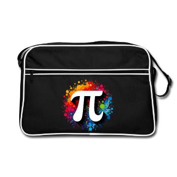 Pirate Pi Day Pirate Motif Math Fans Teacher - Retro Bag - black/white - Front