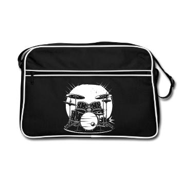 Croquis de tambour - Sac Retro - noir/blanc - Devant