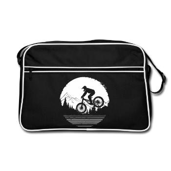 Amateurs de VTT - Sac Retro - noir/blanc - Devant