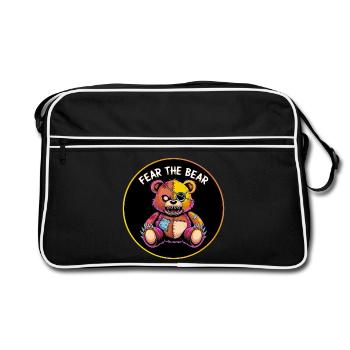 Fear the Bear - Retro Bag - black/white - Front