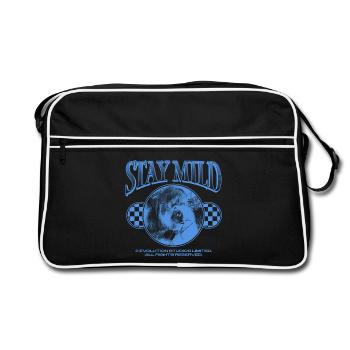 Stay Mild – Chill Vibes Only - Retro Bag - black/white - Front