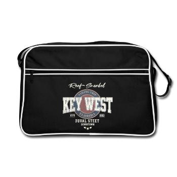 Vintage Key West Design Air Conditioning - Retro Bag - black/white - Front