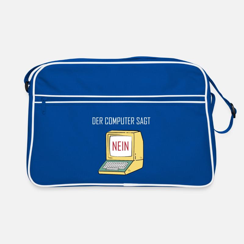 Retro Funny Computer Sagt Nein - Geeky Tech Nerd Retro Bag