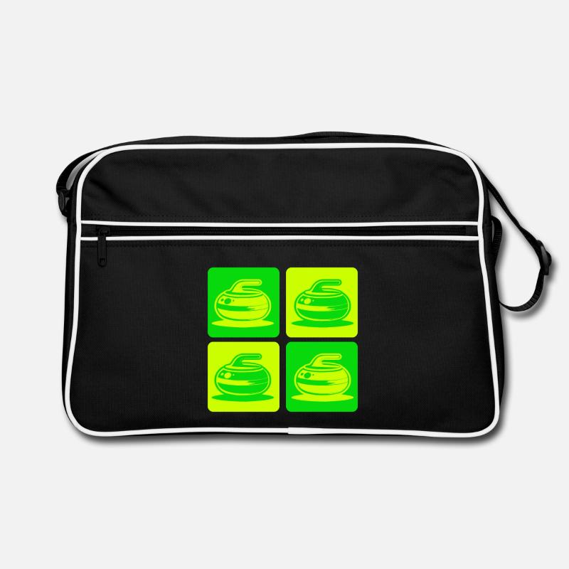 Curling Classic Design Retro Tasche