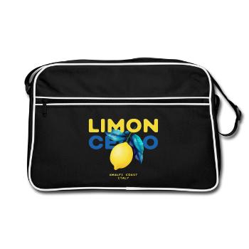 Limoncello Citrons Amalfi Italie Été - Sac Retro - noir/blanc - Devant