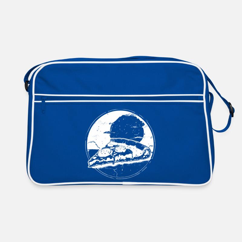 Dessin de pièce de pizza Sac Retro