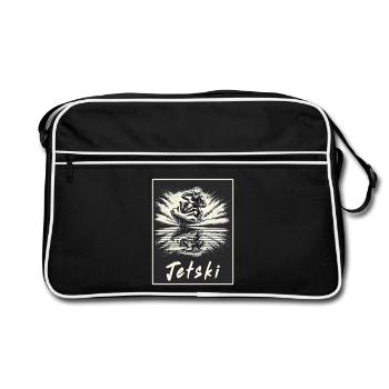 Jet Ski Vintage Style - Sac Retro - noir/blanc - Devant